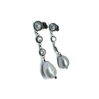 Orecchini Lelune Donna LELUNE GLAMOUR in Argento Perla LGEA456.1
